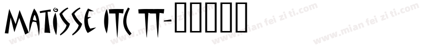 Matisse ITC TT字体转换